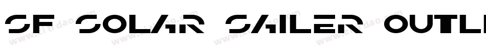 SF Solar Sailer Outline字体转换